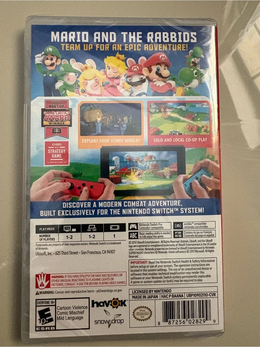 Nintendo Switch Mario + Rabbids Kingdom Battle